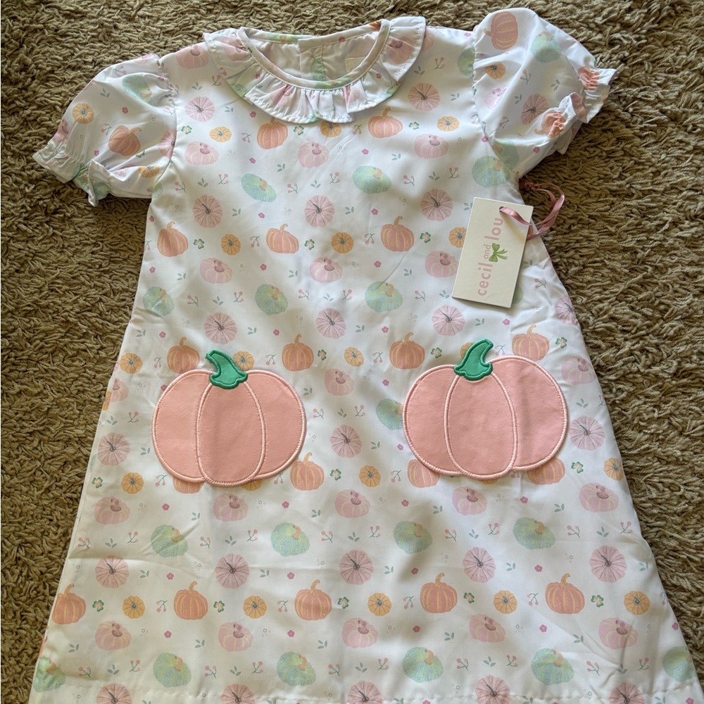 Cecil & Lou NEW Girls' Pumpkin Print Dress